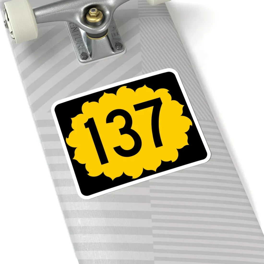 K-137 (Kansas) (Road Sign) STICKER Vinyl Kiss-Cut Decal - The Sticker Space