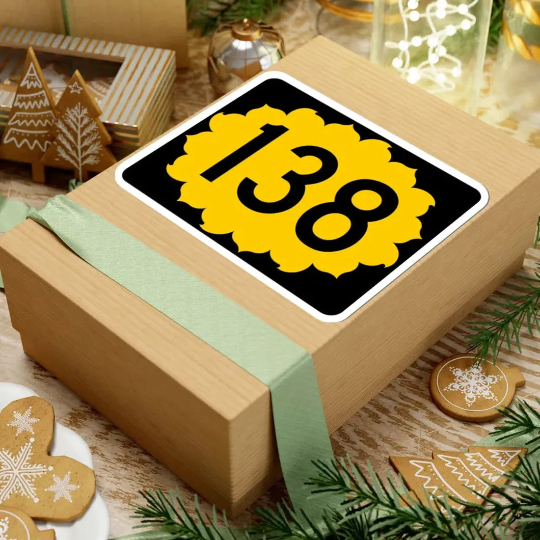 K-138 (Kansas) (Road Sign) STICKER Vinyl Kiss-Cut Decal - The Sticker Space