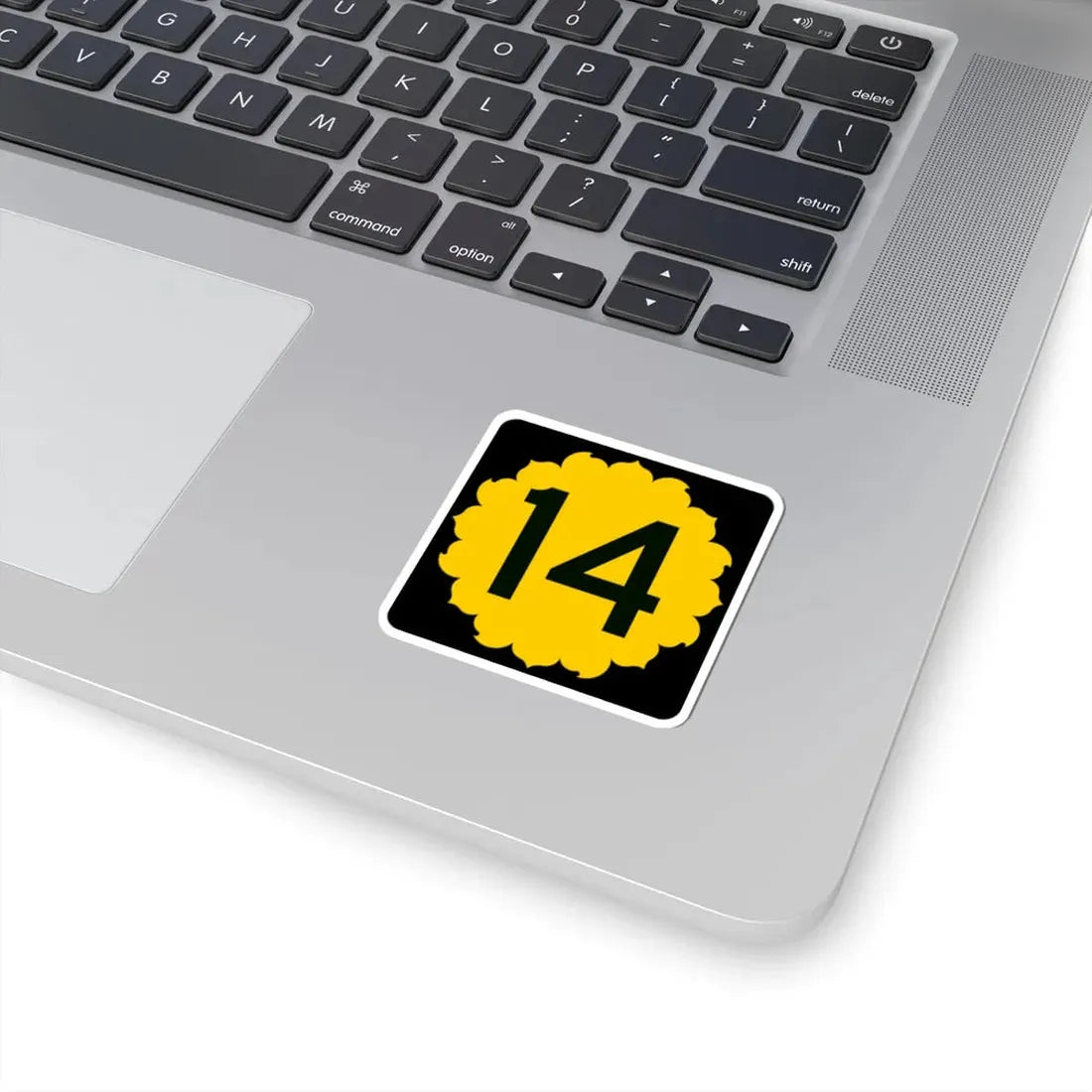 K-14 (Kansas) (Road Sign) STICKER Vinyl Kiss-Cut Decal - The Sticker Space