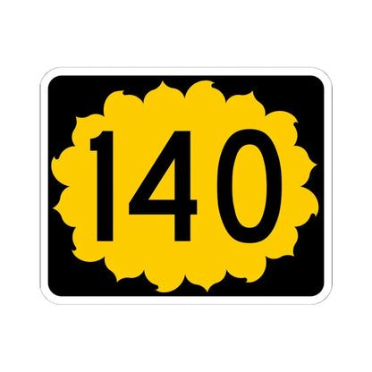 K-140 (Kansas) (Road Sign) STICKER Vinyl Kiss-Cut Decal 6 Inch White - The Sticker Space