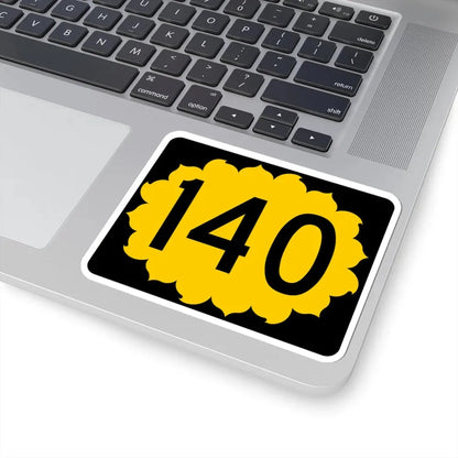 K-140 (Kansas) (Road Sign) STICKER Vinyl Kiss-Cut Decal - The Sticker Space