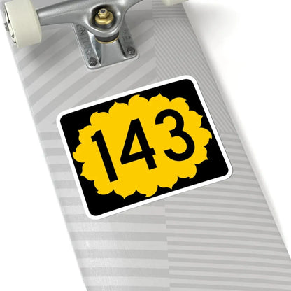 K-143 (Kansas) (Road Sign) STICKER Vinyl Kiss-Cut Decal - The Sticker Space