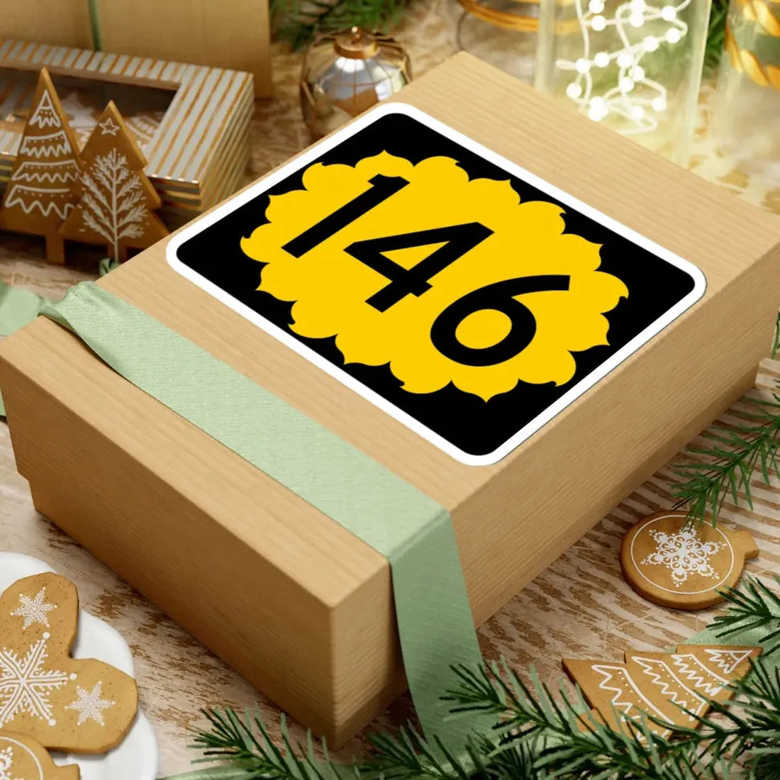 K-146 (Kansas) (Road Sign) STICKER Vinyl Kiss-Cut Decal - The Sticker Space