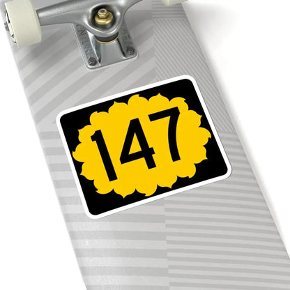 K-147 (Kansas) (Road Sign) STICKER Vinyl Kiss-Cut Decal - The Sticker Space