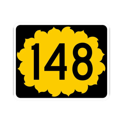 K-148 (Kansas) (Road Sign) STICKER Vinyl Kiss-Cut Decal 2 Inch White - The Sticker Space