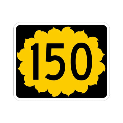 K-150 (Kansas) (Road Sign) STICKER Vinyl Kiss-Cut Decal 4 Inch White - The Sticker Space