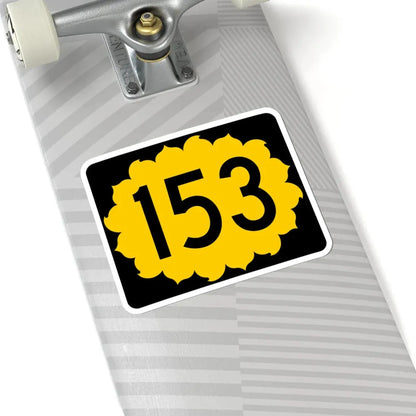 K-153 (Kansas) (Road Sign) STICKER Vinyl Kiss-Cut Decal - The Sticker Space