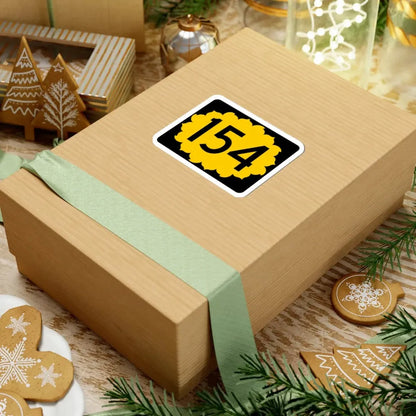 K-154 (Kansas) (Road Sign) STICKER Vinyl Kiss-Cut Decal - The Sticker Space