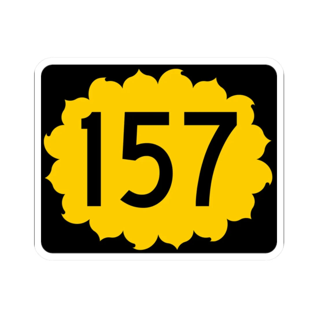 K-157 (Kansas) (Road Sign) STICKER Vinyl Kiss-Cut Decal – The Sticker Space