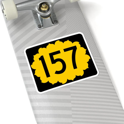 K-157 (Kansas) (Road Sign) STICKER Vinyl Kiss-Cut Decal - The Sticker Space