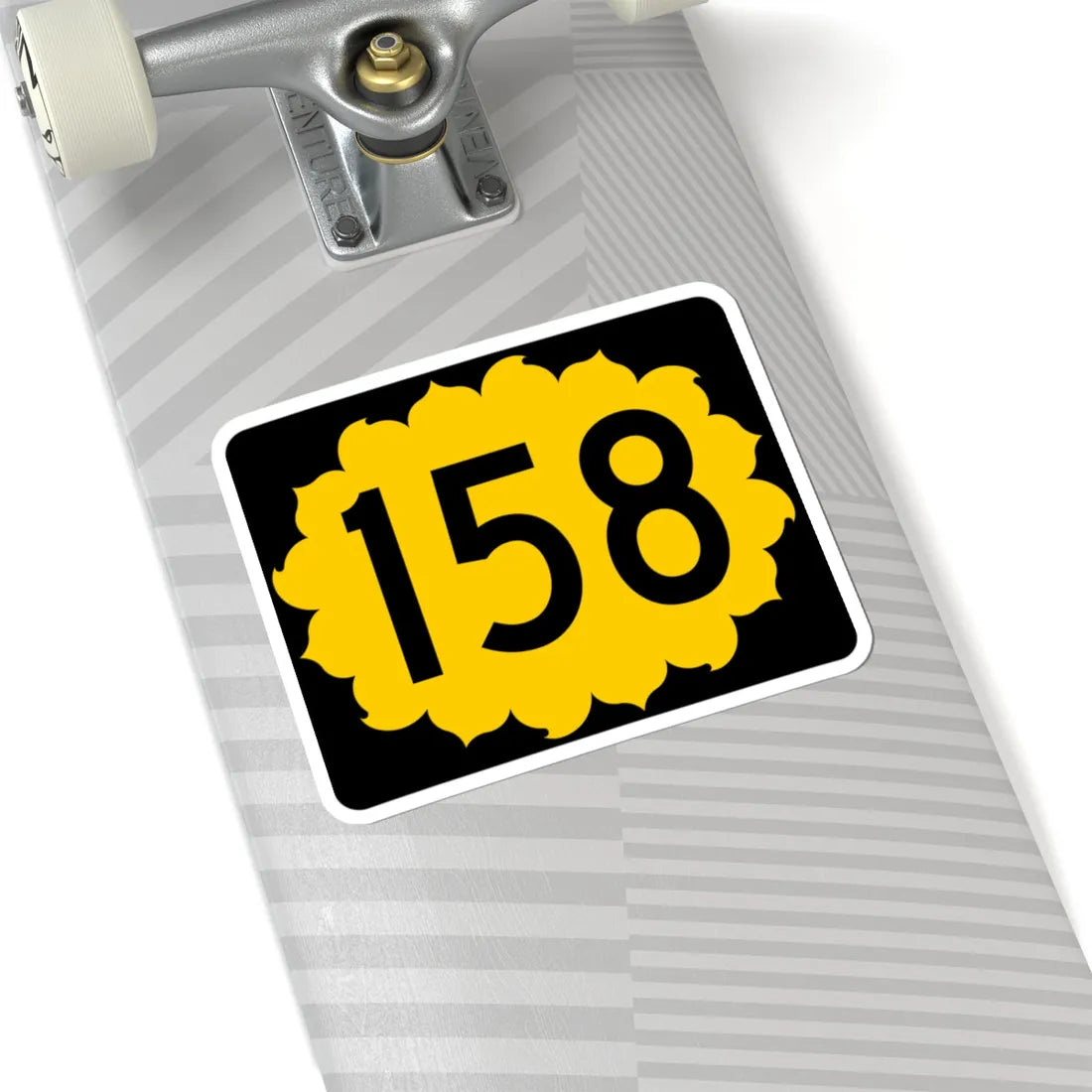 K-158 (Kansas) (Road Sign) STICKER Vinyl Kiss-Cut Decal - The Sticker Space