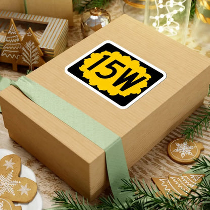 K-15W (Kansas) (Road Sign) STICKER Vinyl Kiss-Cut Decal - The Sticker Space