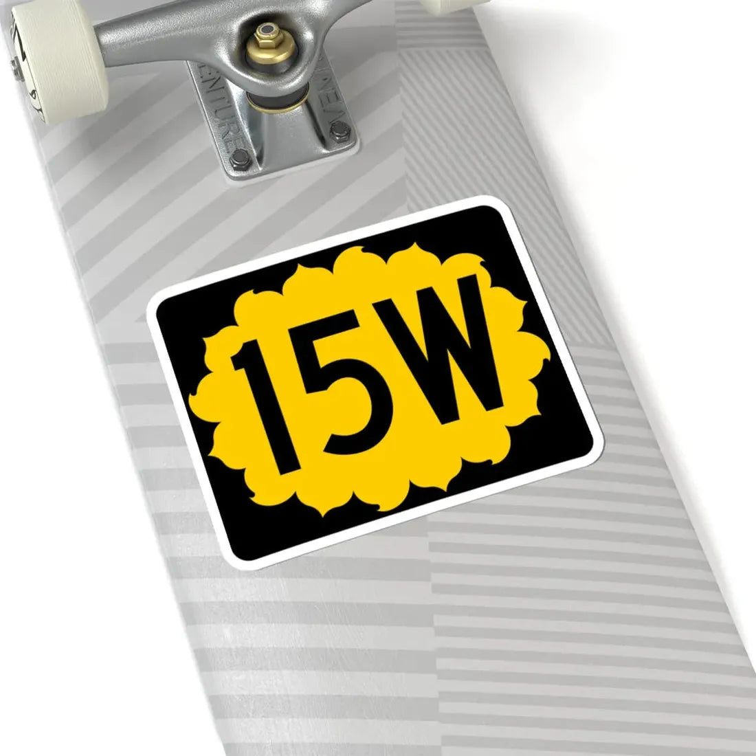 K-15W (Kansas) (Road Sign) STICKER Vinyl Kiss-Cut Decal - The Sticker Space