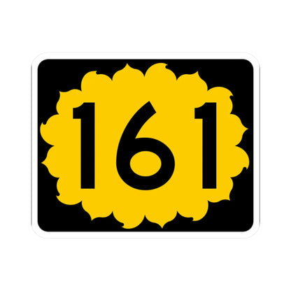 K-161 (Kansas) (Road Sign) STICKER Vinyl Kiss-Cut Decal 2 Inch White - The Sticker Space