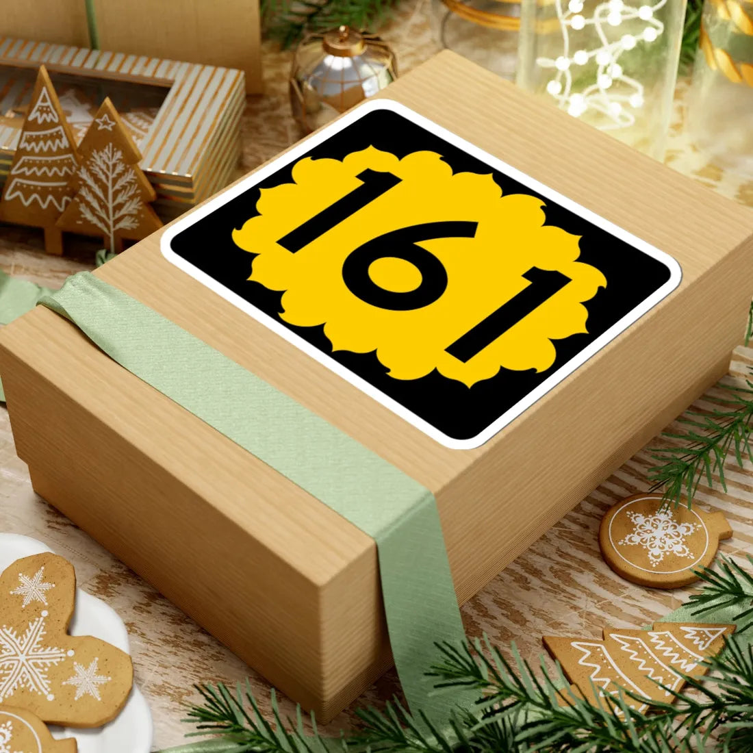 K-161 (Kansas) (Road Sign) STICKER Vinyl Kiss-Cut Decal - The Sticker Space