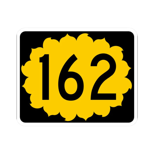 K-162 (Kansas) (Road Sign) STICKER Vinyl Kiss-Cut Decal 2 Inch White - The Sticker Space