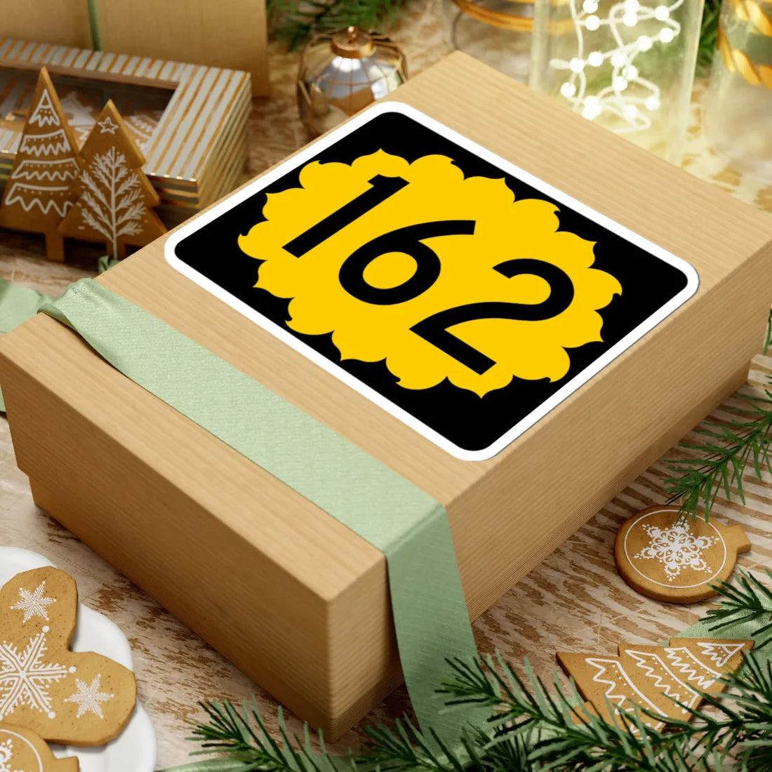 K-162 (Kansas) (Road Sign) STICKER Vinyl Kiss-Cut Decal - The Sticker Space