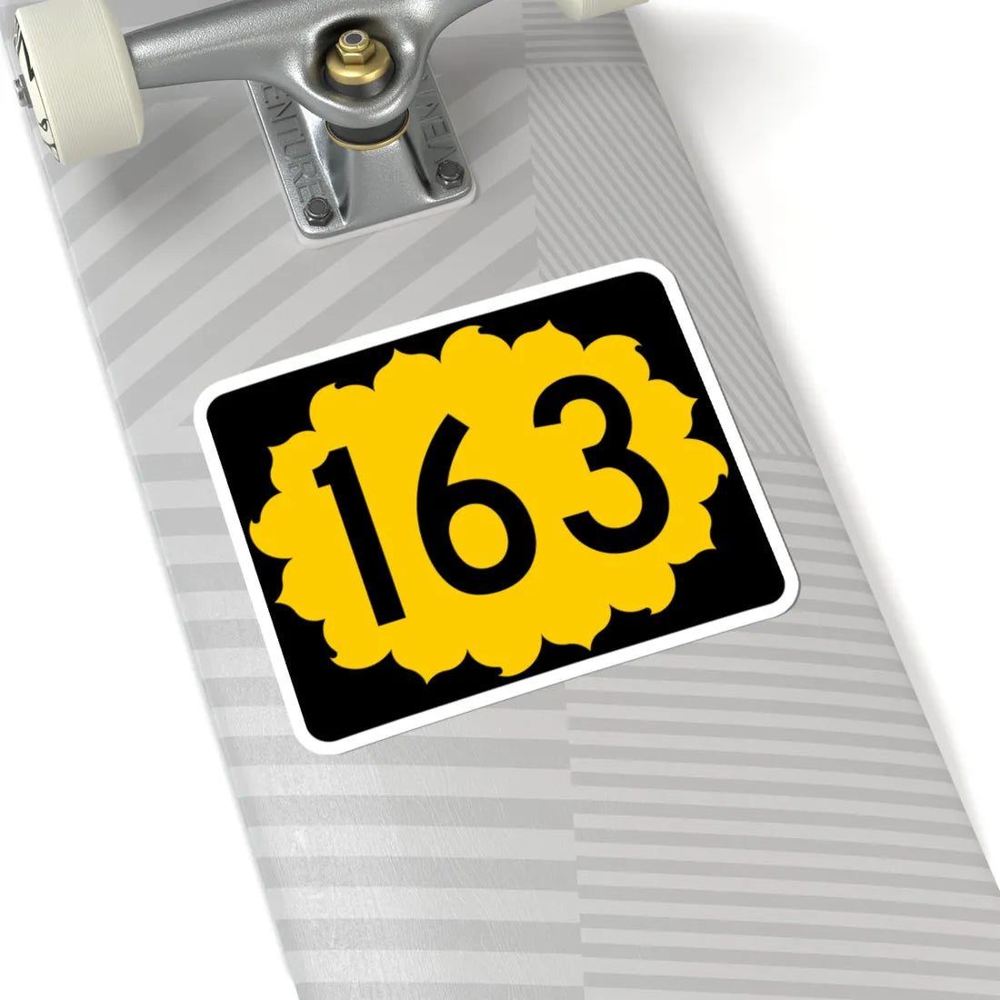 K-163 (Kansas) (Road Sign) STICKER Vinyl Kiss-Cut Decal - The Sticker Space