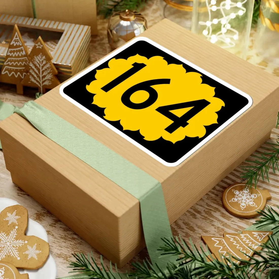 K-164 (Kansas) (Road Sign) STICKER Vinyl Kiss-Cut Decal - The Sticker Space