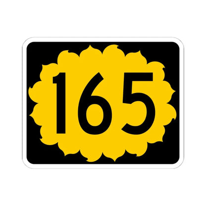 K-165 (Kansas) (Road Sign) STICKER Vinyl Kiss-Cut Decal 6 Inch White - The Sticker Space