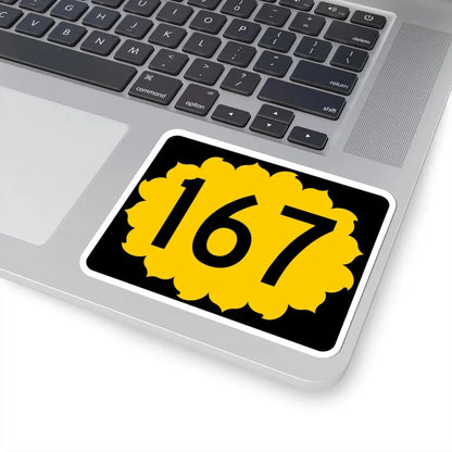 K-167 (Kansas) (Road Sign) STICKER Vinyl Kiss-Cut Decal - The Sticker Space