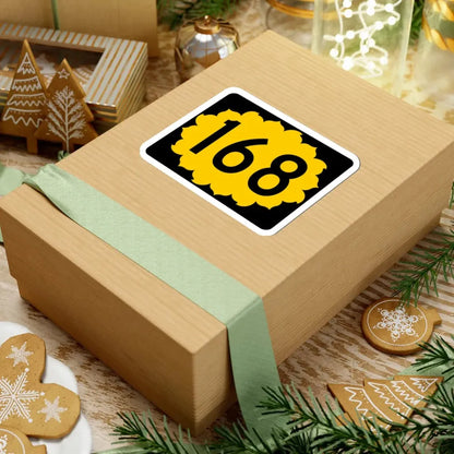 K-168 (Kansas) (Road Sign) STICKER Vinyl Kiss-Cut Decal - The Sticker Space