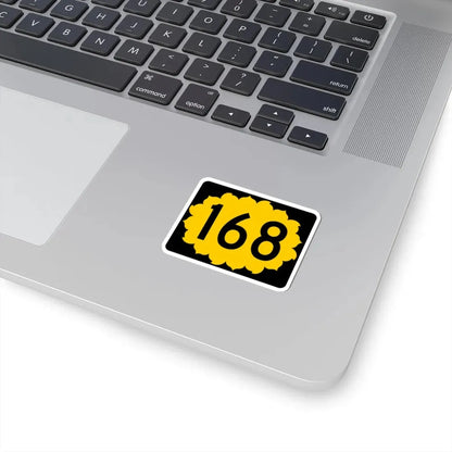 K-168 (Kansas) (Road Sign) STICKER Vinyl Kiss-Cut Decal - The Sticker Space