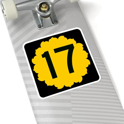K-17 (Kansas) (Road Sign) STICKER Vinyl Kiss-Cut Decal - The Sticker Space
