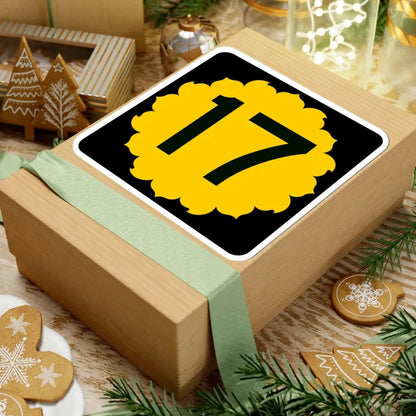 K-17 (Kansas) (Road Sign) STICKER Vinyl Kiss-Cut Decal - The Sticker Space