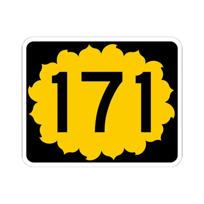 K-171 (Kansas) (Road Sign) STICKER Vinyl Kiss-Cut Decal 6 Inch White - The Sticker Space