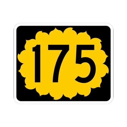K-175 (Kansas) (Road Sign) STICKER Vinyl Kiss-Cut Decal 3 Inch White - The Sticker Space