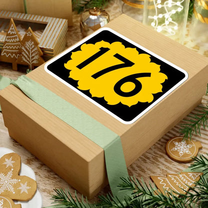 K-176 (Kansas) (Road Sign) STICKER Vinyl Kiss-Cut Decal - The Sticker Space