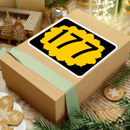 K-177 (Kansas) (Road Sign) STICKER Vinyl Kiss-Cut Decal - The Sticker Space