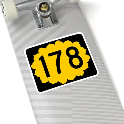 K-178 (Kansas) (Road Sign) STICKER Vinyl Kiss-Cut Decal - The Sticker Space