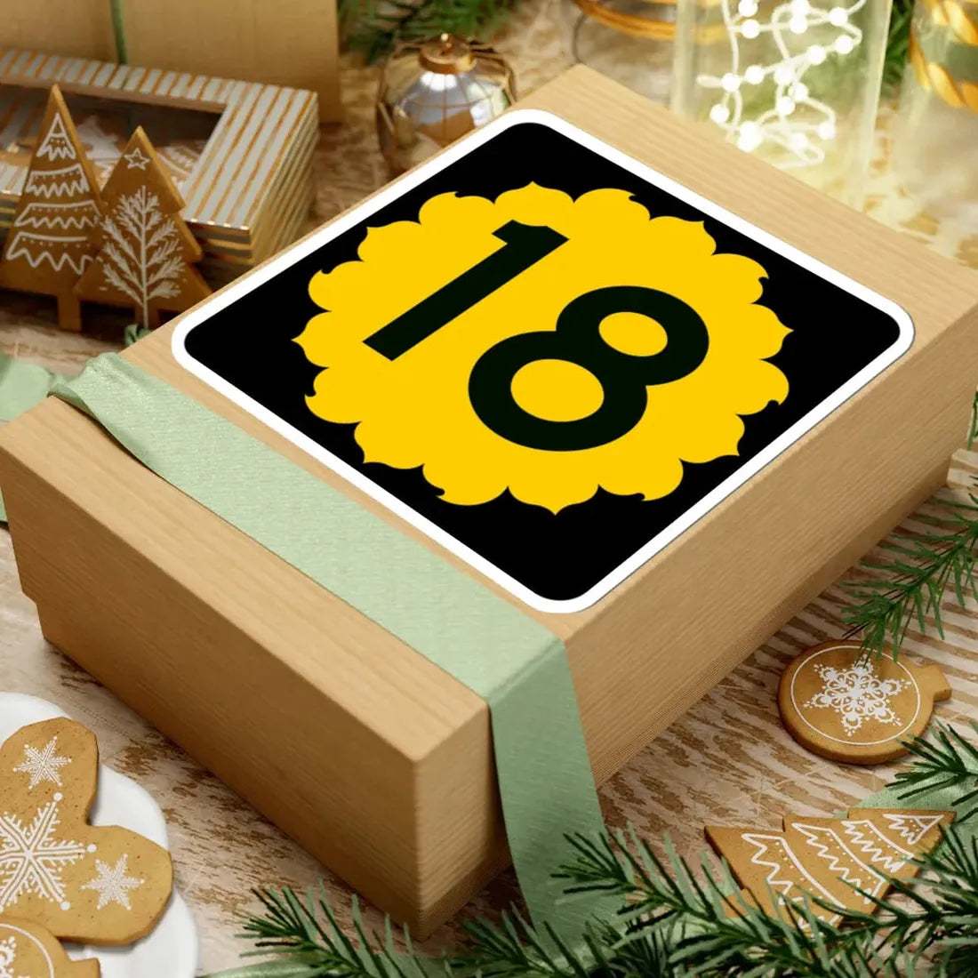 K-18 (Kansas) (Road Sign) STICKER Vinyl Kiss-Cut Decal - The Sticker Space