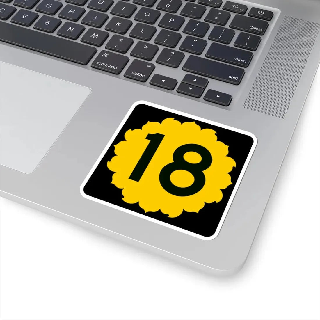 K-18 (Kansas) (Road Sign) STICKER Vinyl Kiss-Cut Decal - The Sticker Space