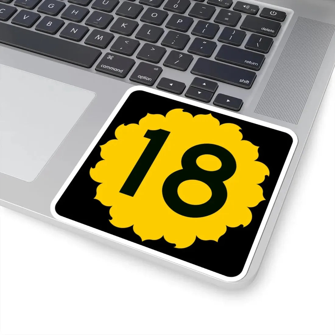 K-18 (Kansas) (Road Sign) STICKER Vinyl Kiss-Cut Decal - The Sticker Space