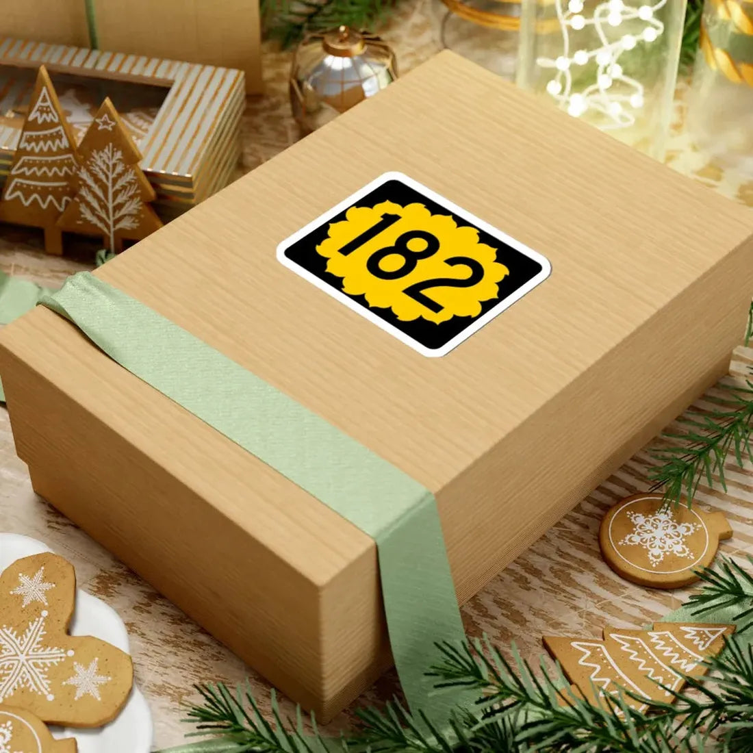 K-182 (Kansas) (Road Sign) STICKER Vinyl Kiss-Cut Decal - The Sticker Space