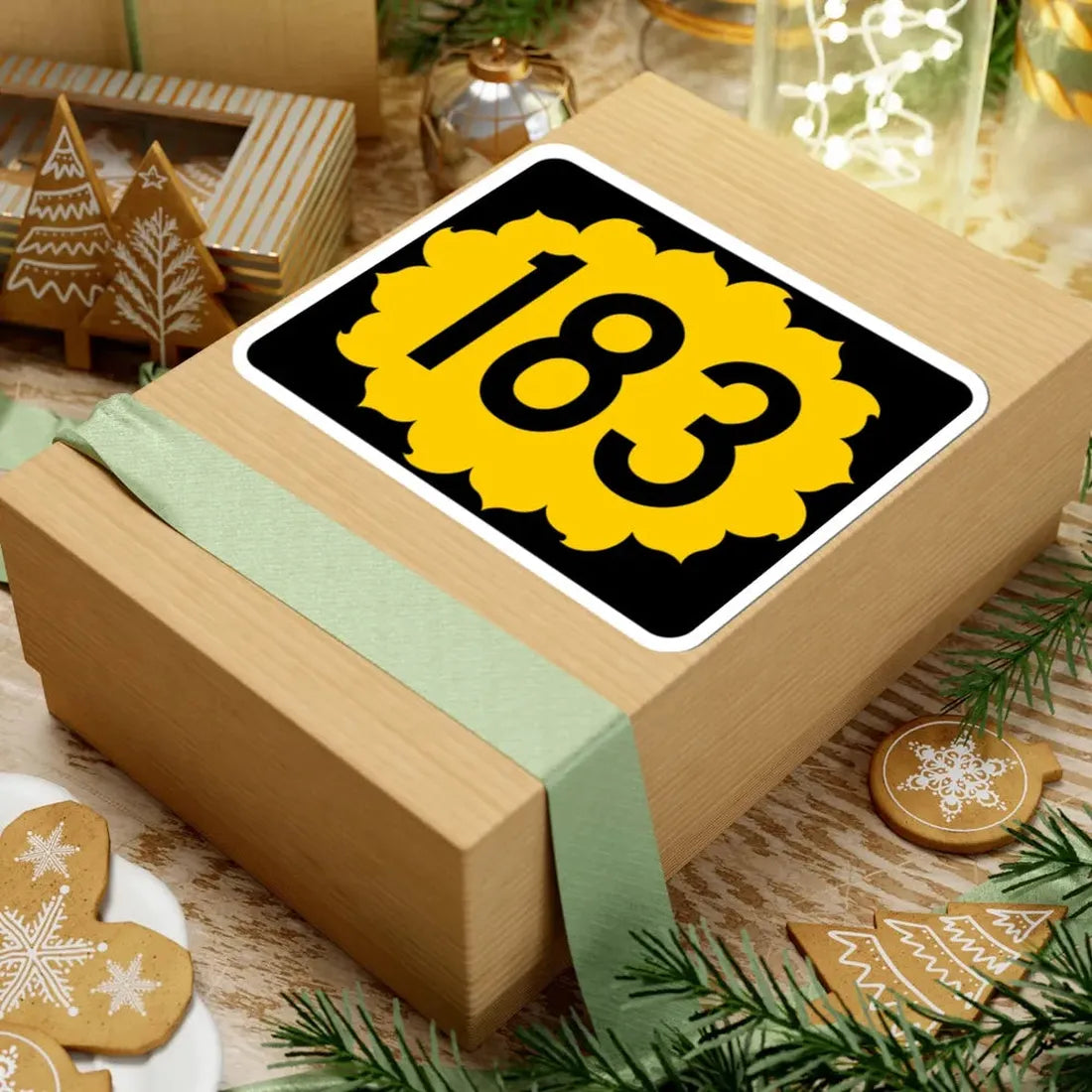 K-183 (Kansas) (Road Sign) STICKER Vinyl Kiss-Cut Decal - The Sticker Space