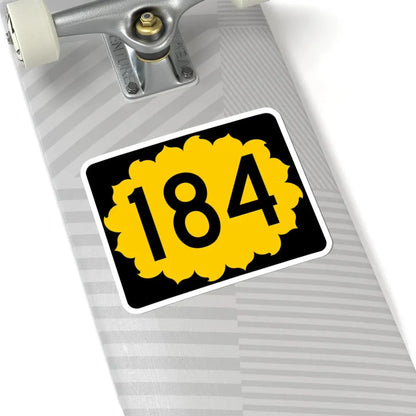 K-184 (Kansas) (Road Sign) STICKER Vinyl Kiss-Cut Decal - The Sticker Space