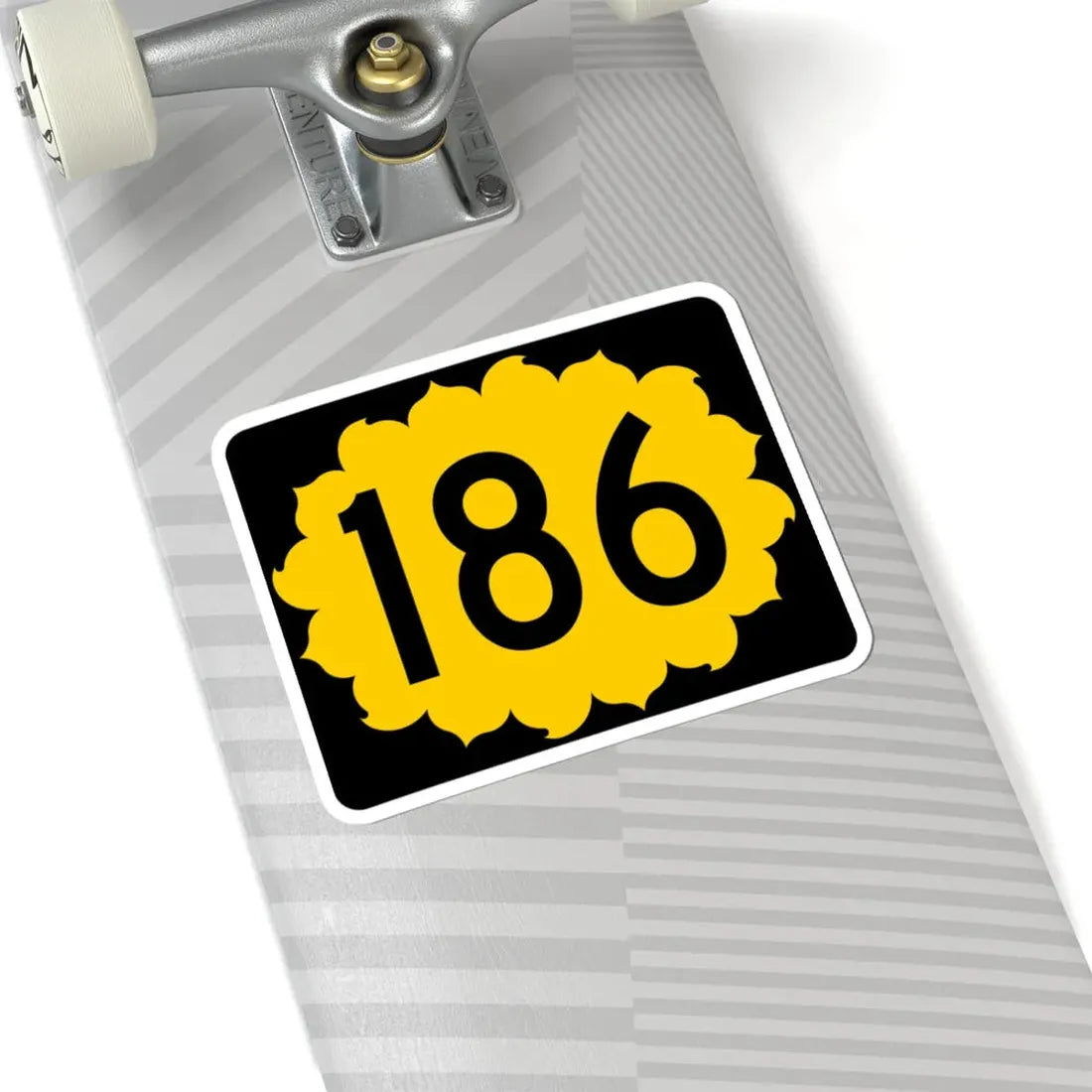 K-186 (Kansas) (Road Sign) STICKER Vinyl Kiss-Cut Decal - The Sticker Space