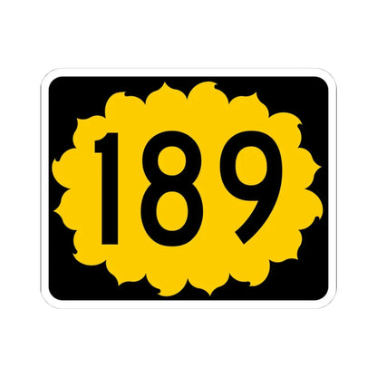 K-189 (Kansas) (Road Sign) STICKER Vinyl Kiss-Cut Decal 4 Inch White - The Sticker Space