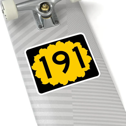 K-191 (Kansas) (Road Sign) STICKER Vinyl Kiss-Cut Decal - The Sticker Space