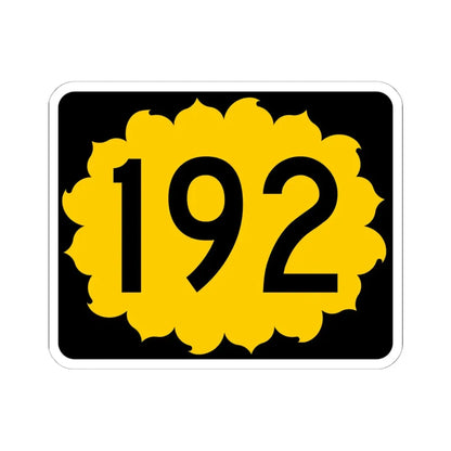 K-192 (Kansas) (Road Sign) STICKER Vinyl Kiss-Cut Decal 6 Inch White - The Sticker Space
