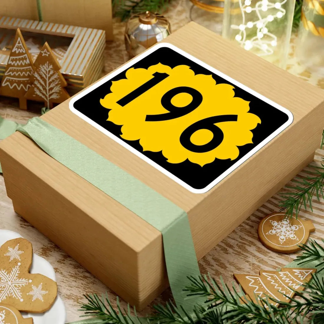 K-196 (Kansas) (Road Sign) STICKER Vinyl Kiss-Cut Decal - The Sticker Space