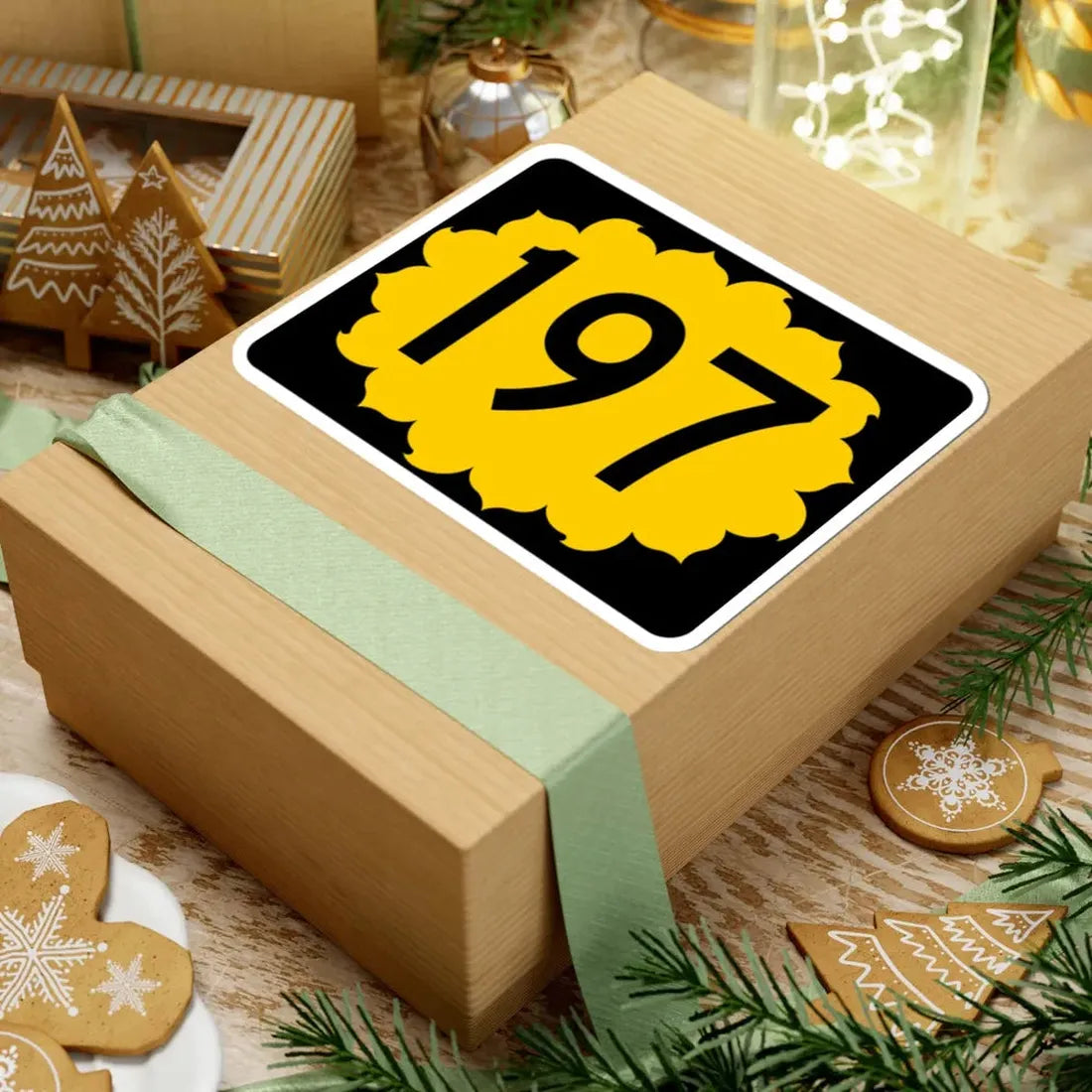 K-197 (Kansas) (Road Sign) STICKER Vinyl Kiss-Cut Decal - The Sticker Space