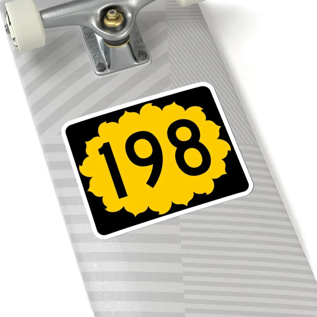 K-198 (Kansas) (Road Sign) STICKER Vinyl Kiss-Cut Decal - The Sticker Space