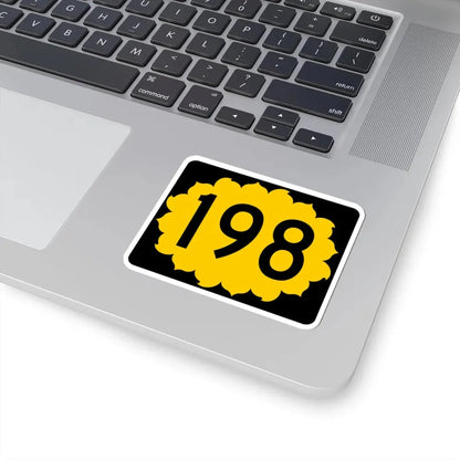 K-198 (Kansas) (Road Sign) STICKER Vinyl Kiss-Cut Decal - The Sticker Space