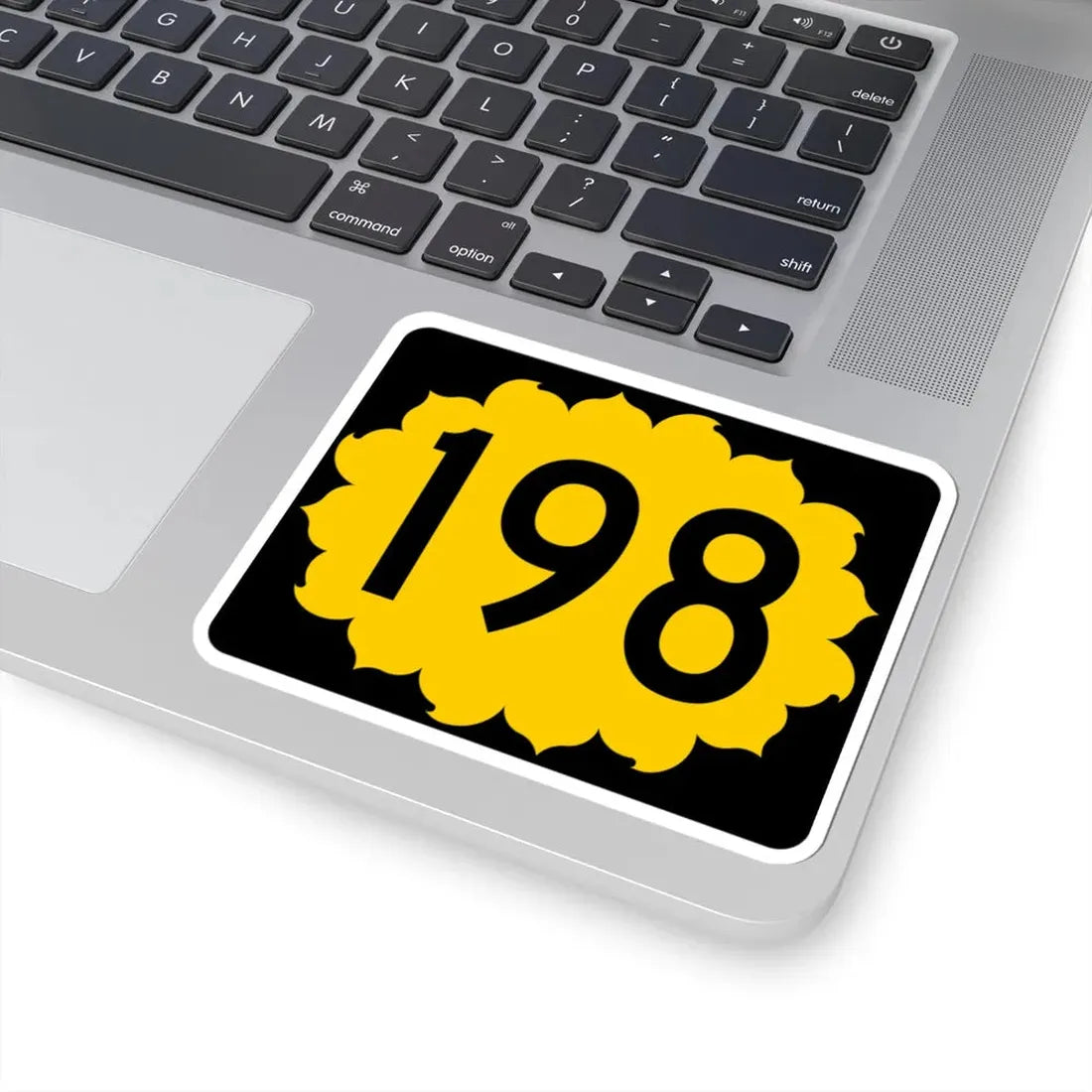 K-198 (Kansas) (Road Sign) STICKER Vinyl Kiss-Cut Decal - The Sticker Space