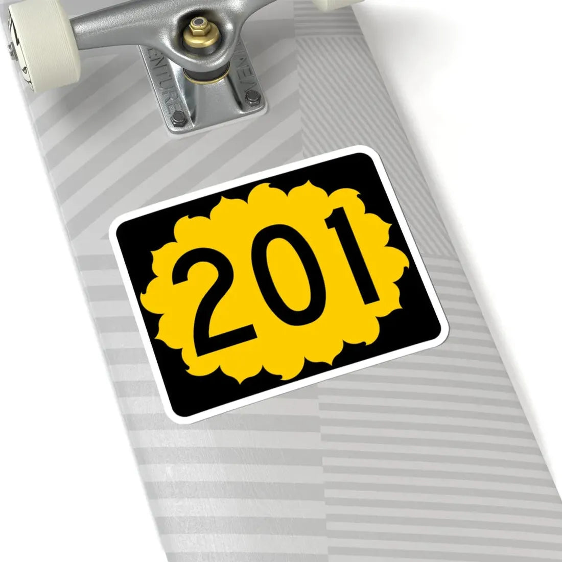 K-201 (Kansas) (Road Sign) STICKER Vinyl Kiss-Cut Decal - The Sticker Space